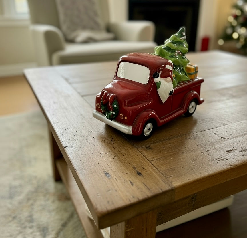 Santa’s truck decor