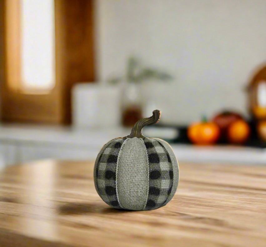 Rustic Plaid Pumpkin