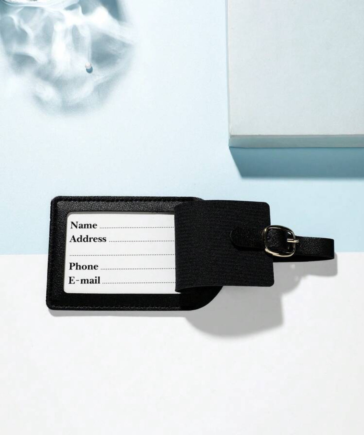Leather travel tag
