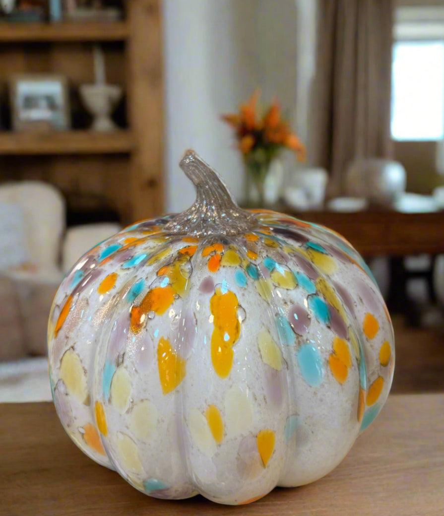 ✨ Confetti Glass Pumpkin