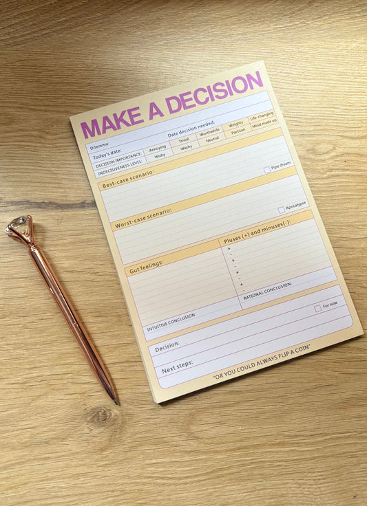 Decision Clarity Planner Pad
