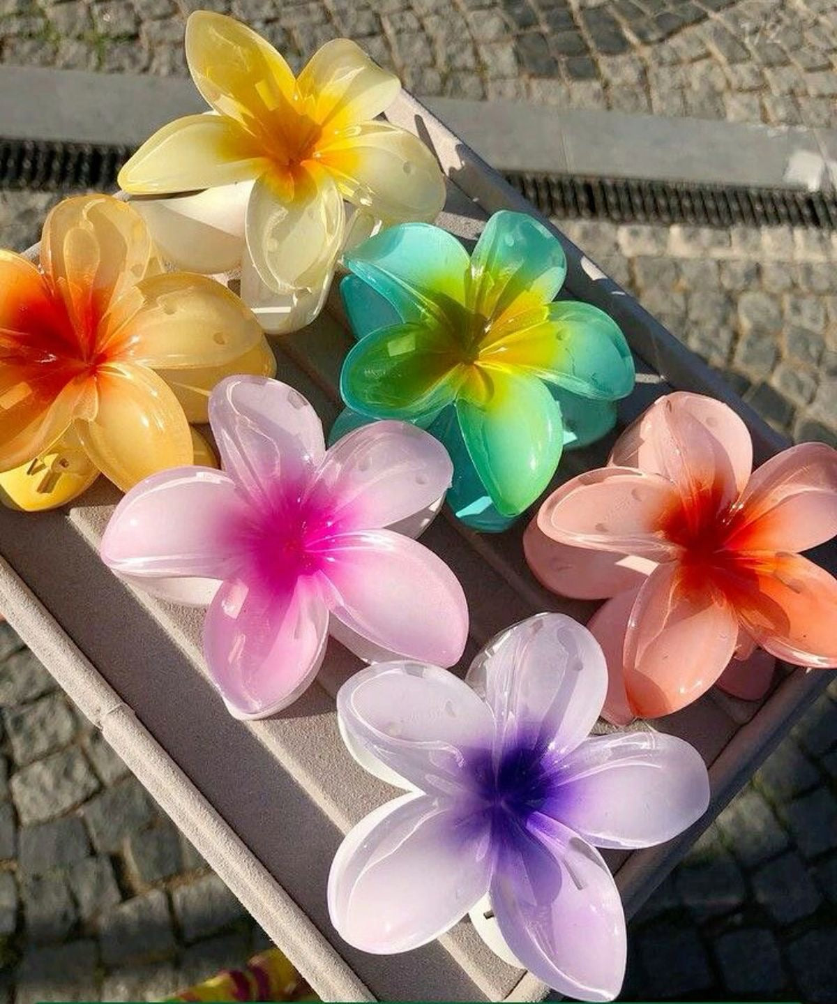 Hawaiian hair claw clip