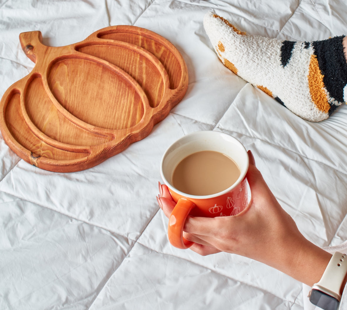Pumpkin Cozy Wooden Platter| upto 60%sweetNovember limited discount✨