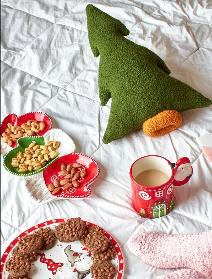 Handmade Cozy Christmas Tree Cushion