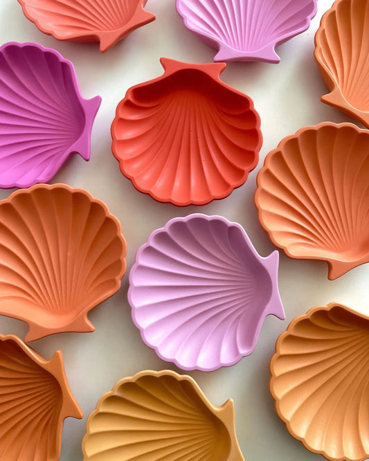 Handmade seashell jewelry tray