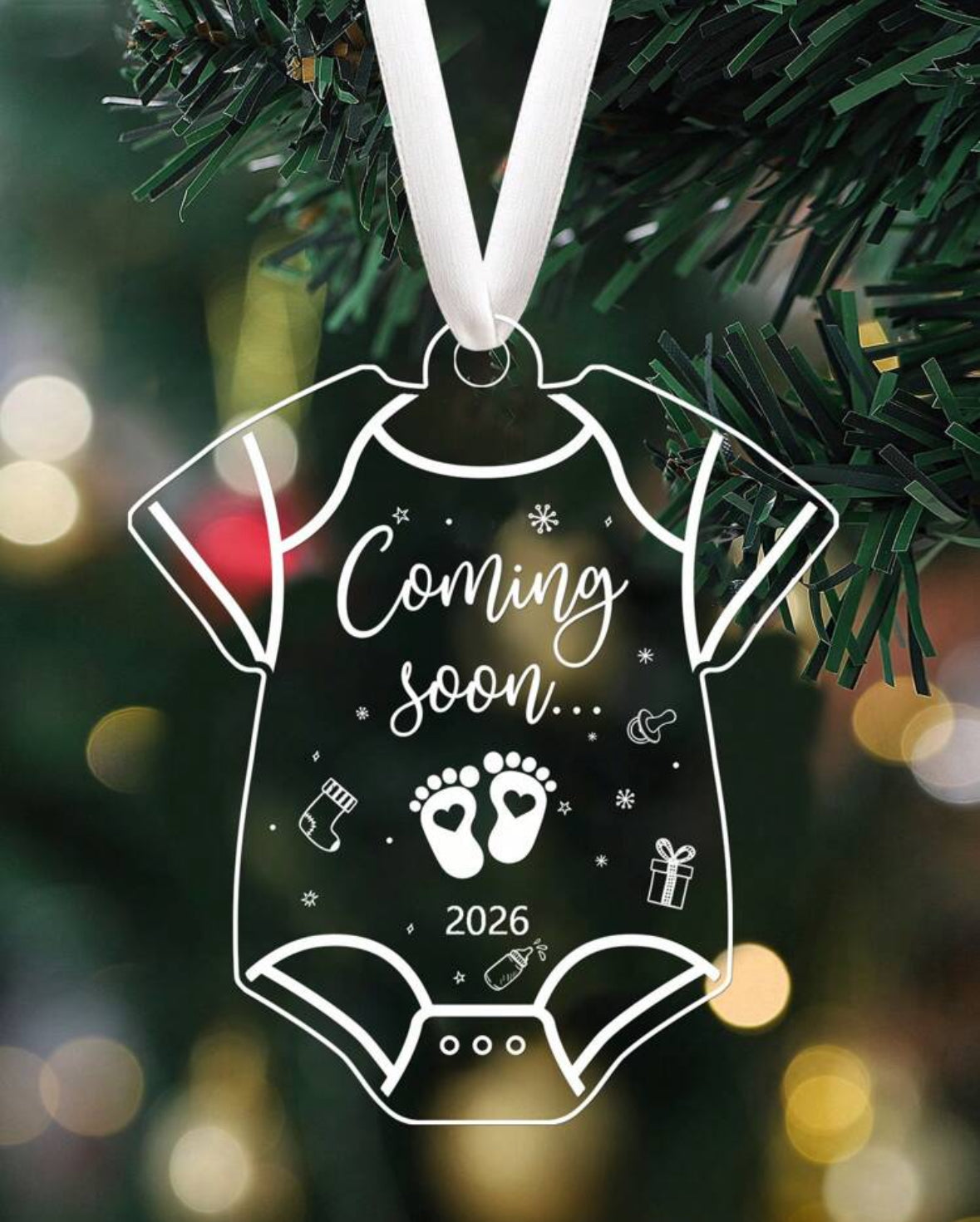 Baby Coming soon ornament