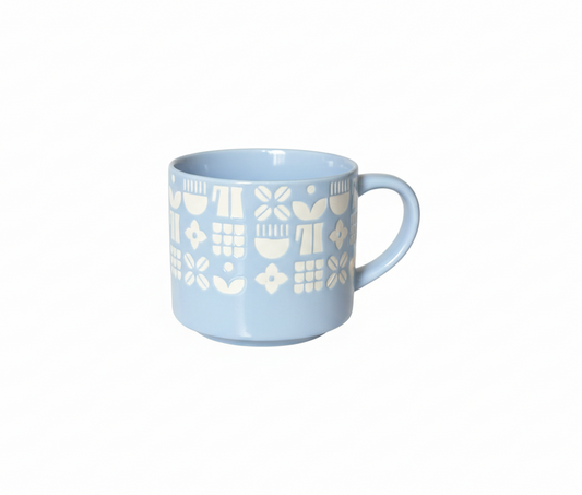 Nordic Pattern Mug – Minimalist