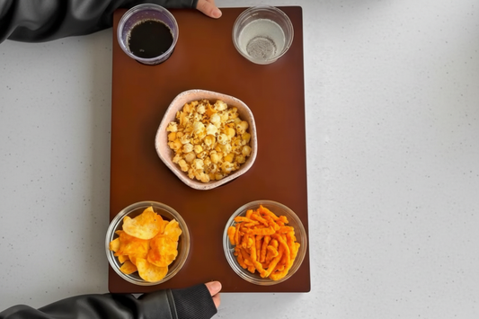 Cozy Movie Night Wooden Couch Tray
