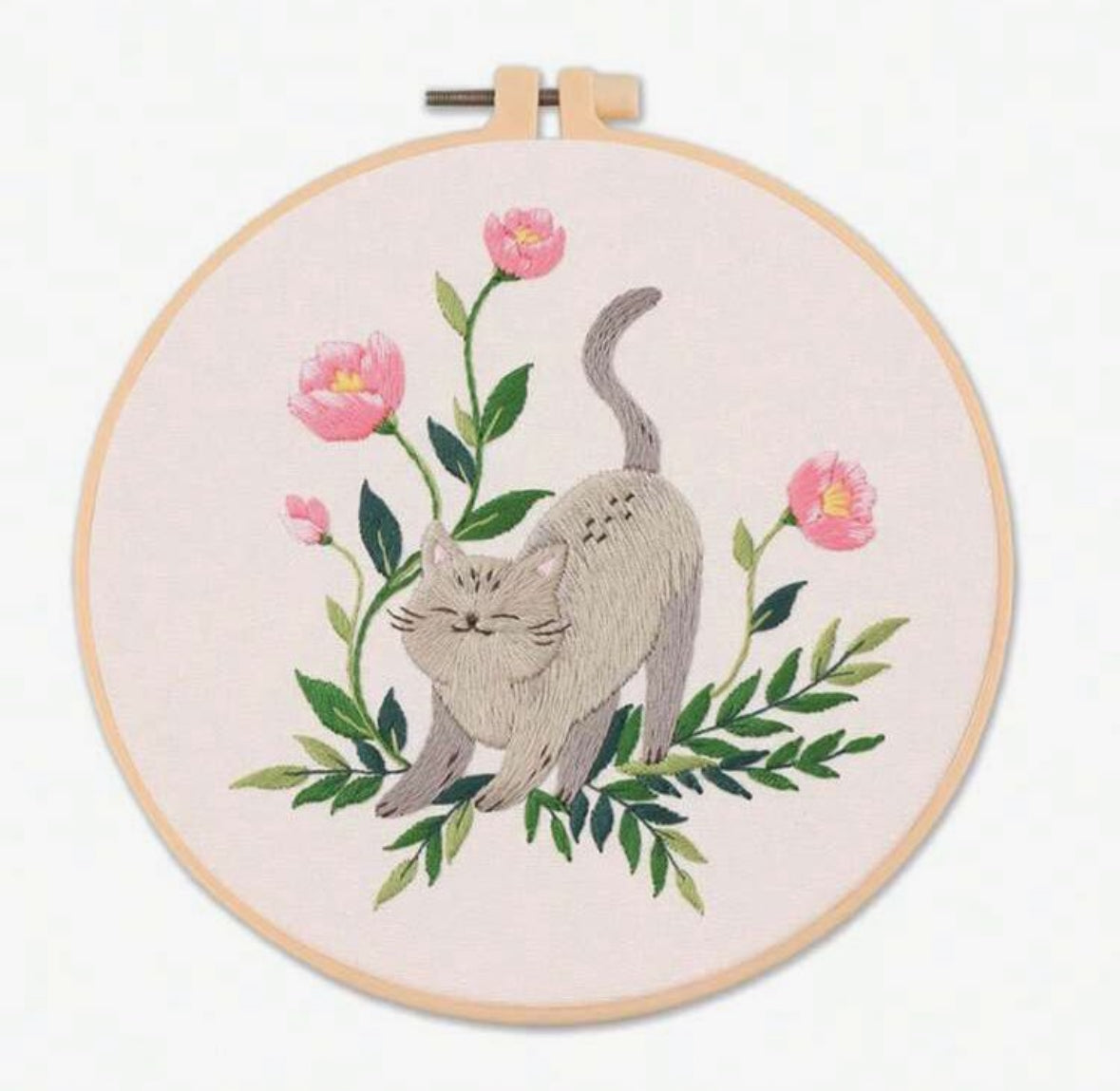 DIY Embroidery Cat Love Kit