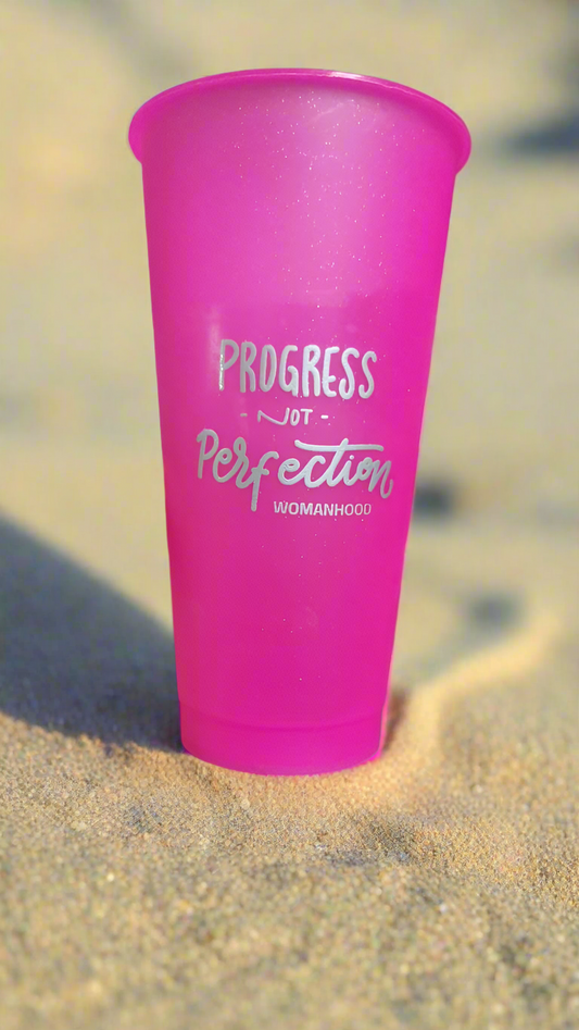Progress Not Perfection Tumbler Cup
