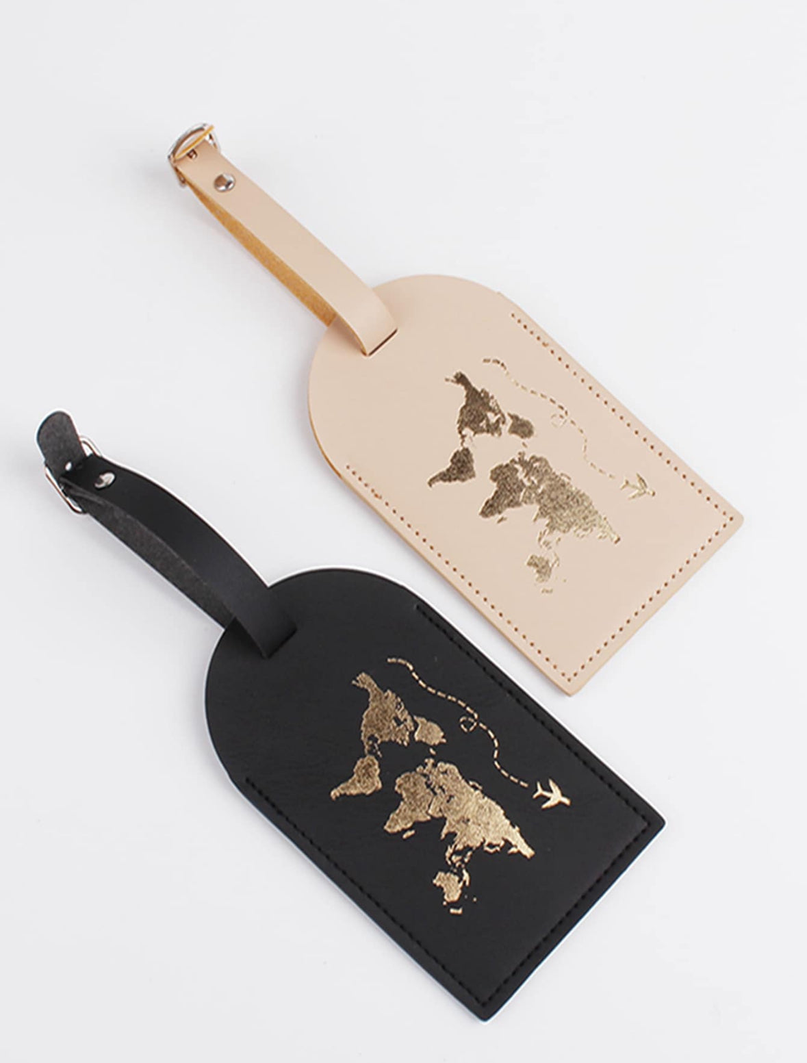 Leather travel tag
