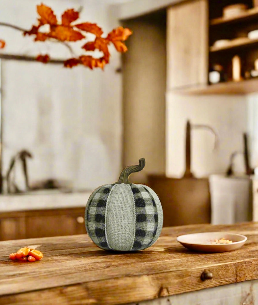 Rustic Plaid Pumpkin