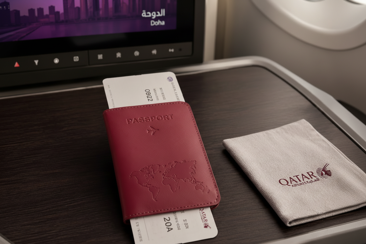 WanderLuxe Genuine Leather Passport Cover Holder