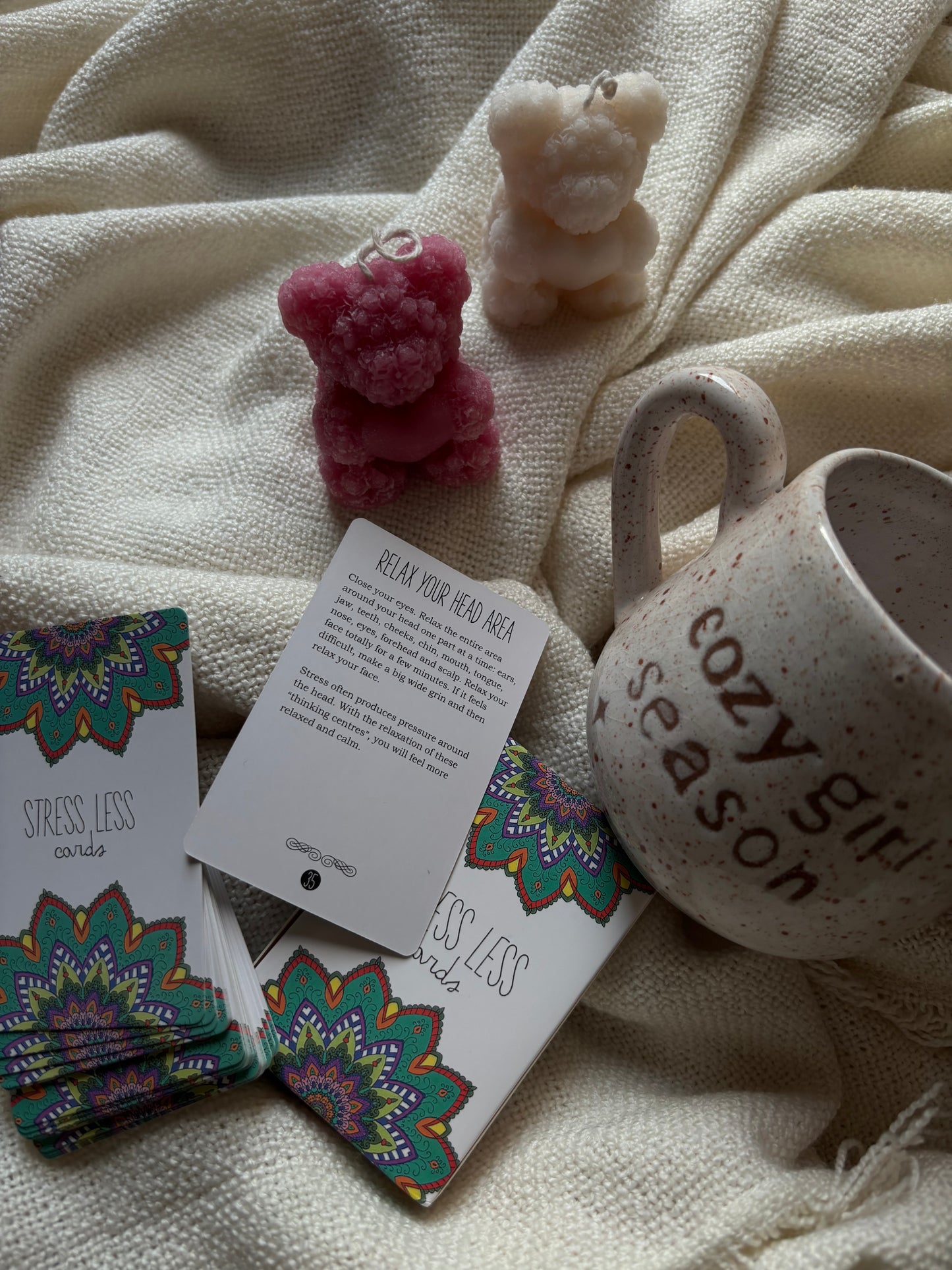 Teddy bear scented candle