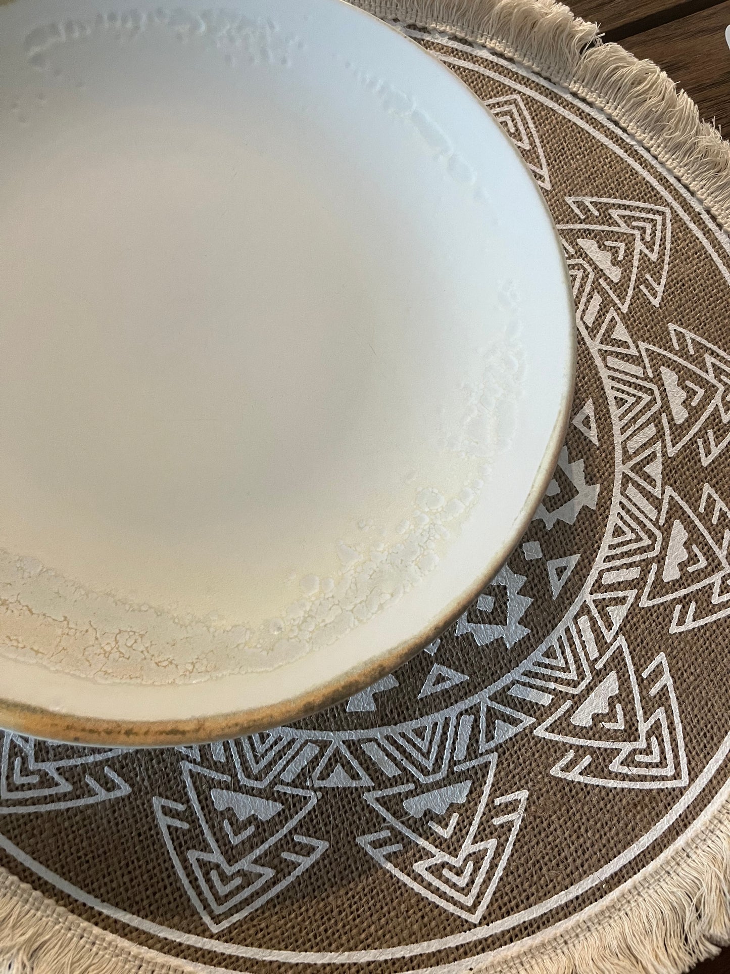 Boho plate placement