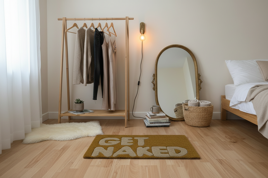 Get Naked Punch Needle Statement Rug