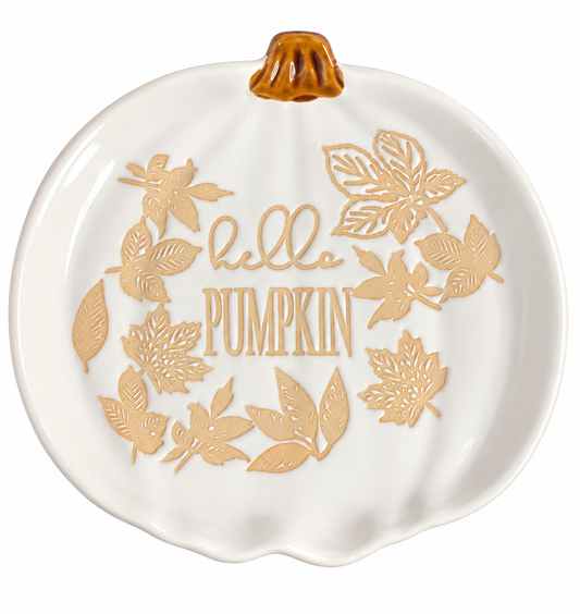 Hello Pumpkin Autumn Plate| serving tray