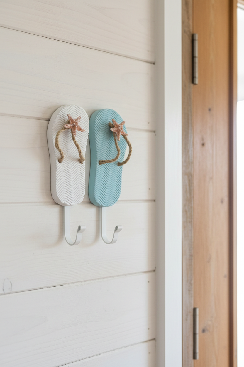 Coastal Flip-Flop Wall Hook