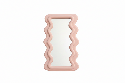 Blush Wave Vanity Mirror