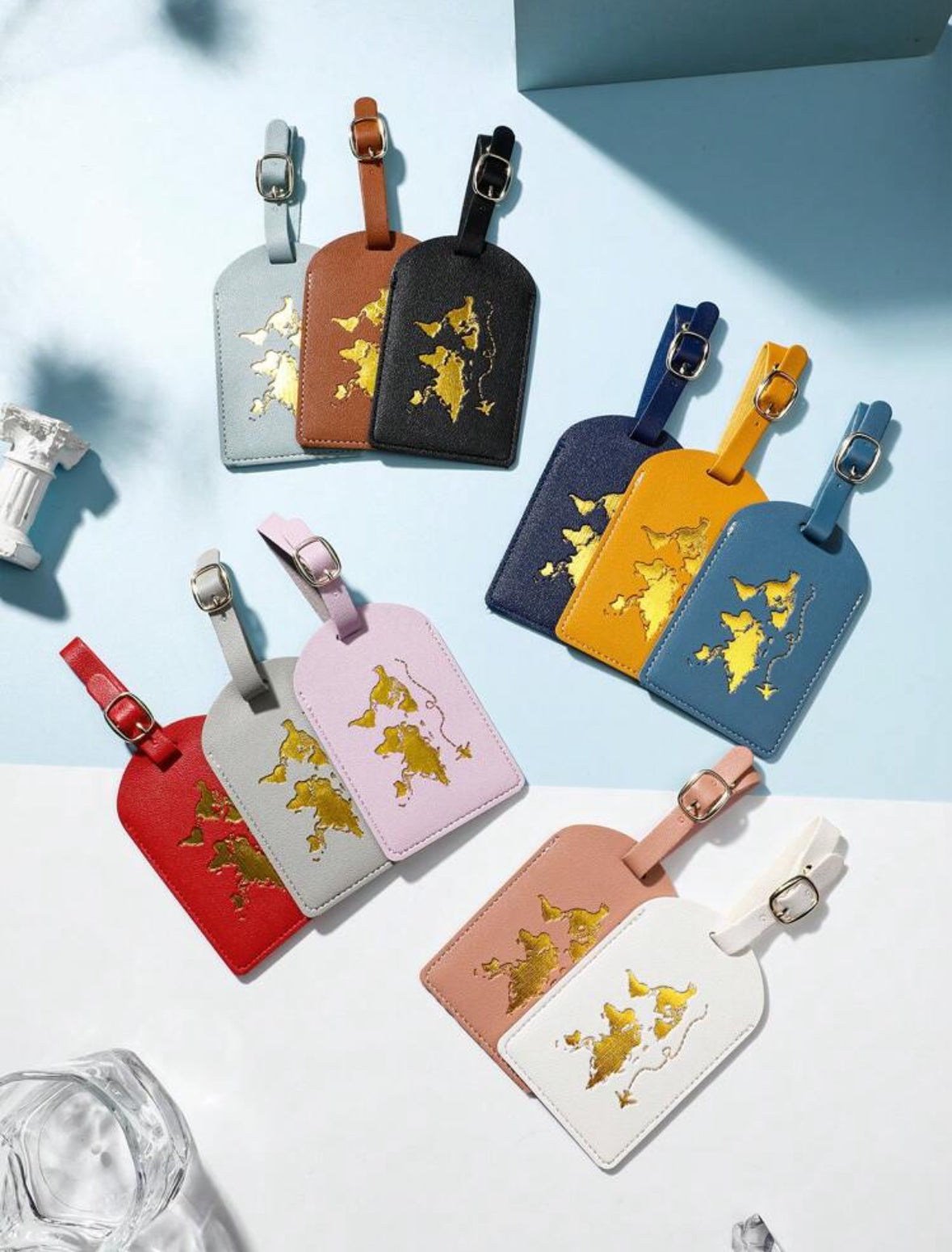 Leather travel tag