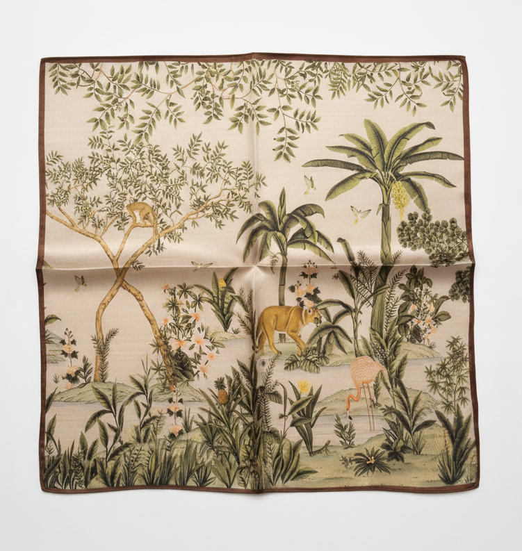 Wild Eden Silk Scarf
