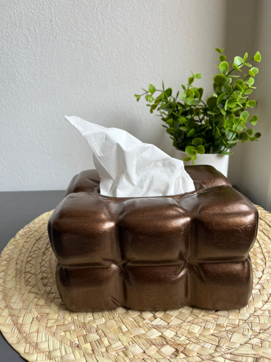 Chocolate Cubes Tissue Box