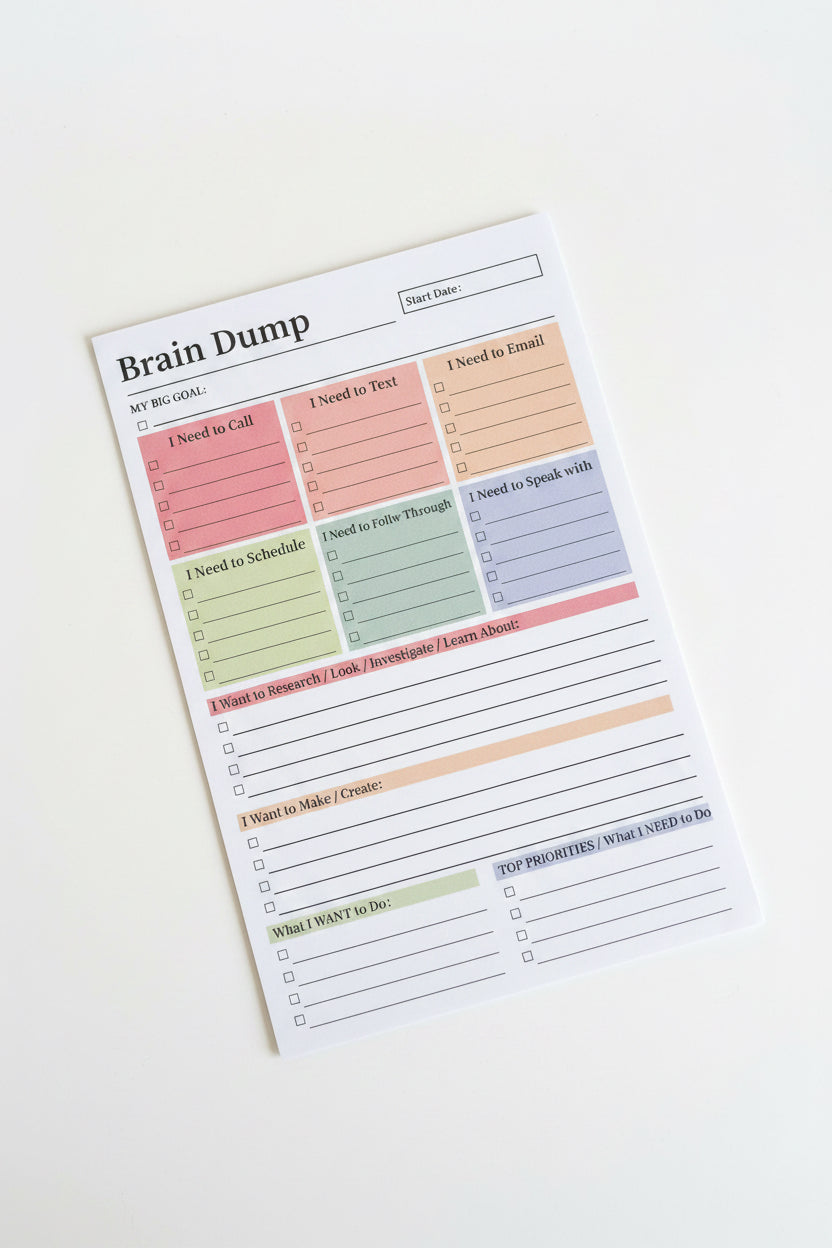 The Ultimate Brain Dump Planner Pad