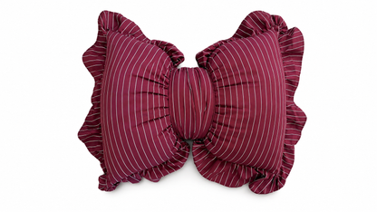The Burgundy Bow Comfort Cushion