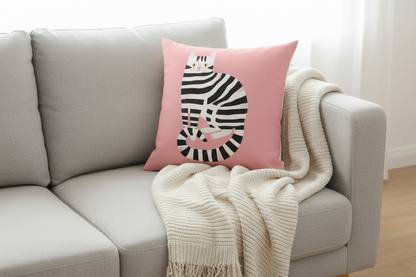 Curled Up Cat Cushion Cover - Cat Mum 🐈‍⬛