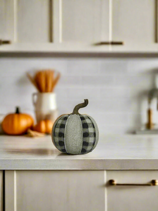 Rustic Plaid Pumpkin