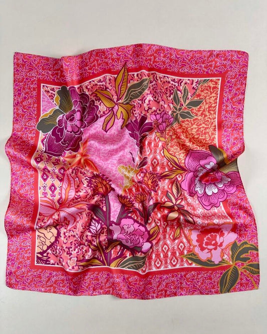 Bloom State Satin Square Scarf