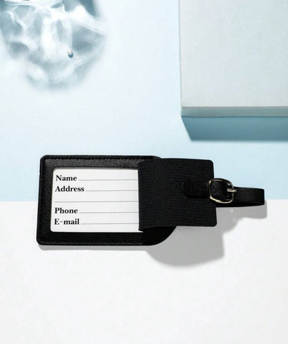 Leather travel tag
