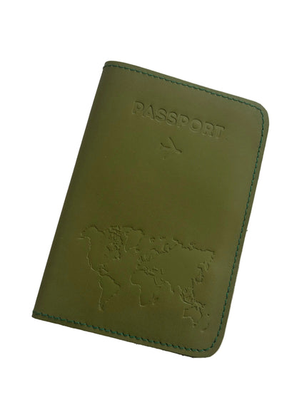 Wanderlust Genuine Leather Passport Cover