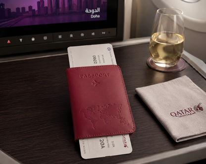 Wanderlust Genuine Leather Passport Cover