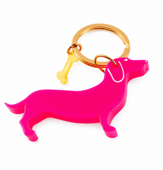Dachshund Charm Keychain
