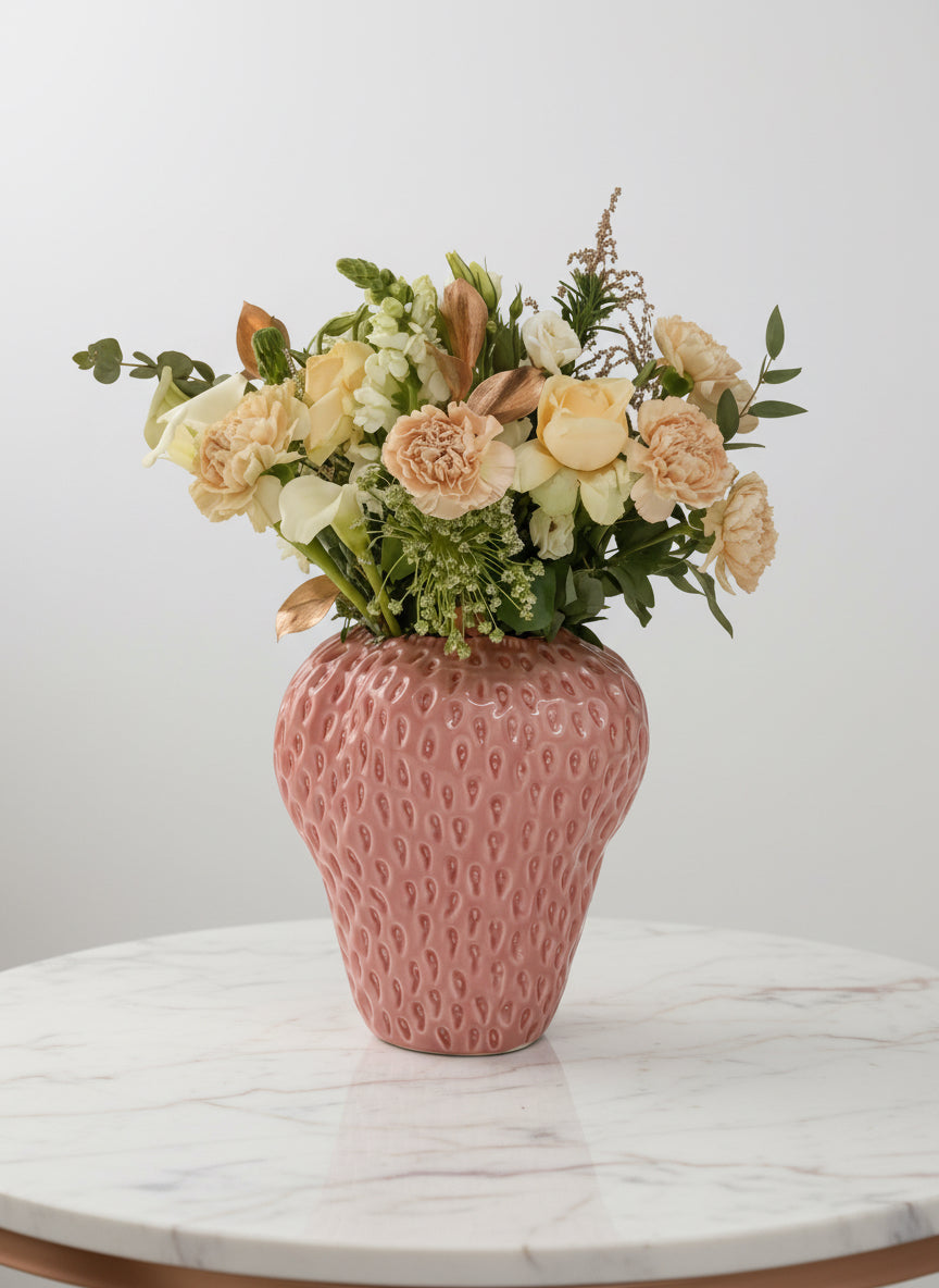 Aesthetic strawberry Vase