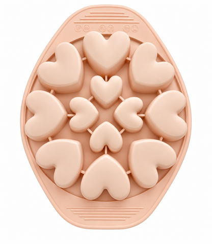 Heart-Shaped Silicone Baking Mold