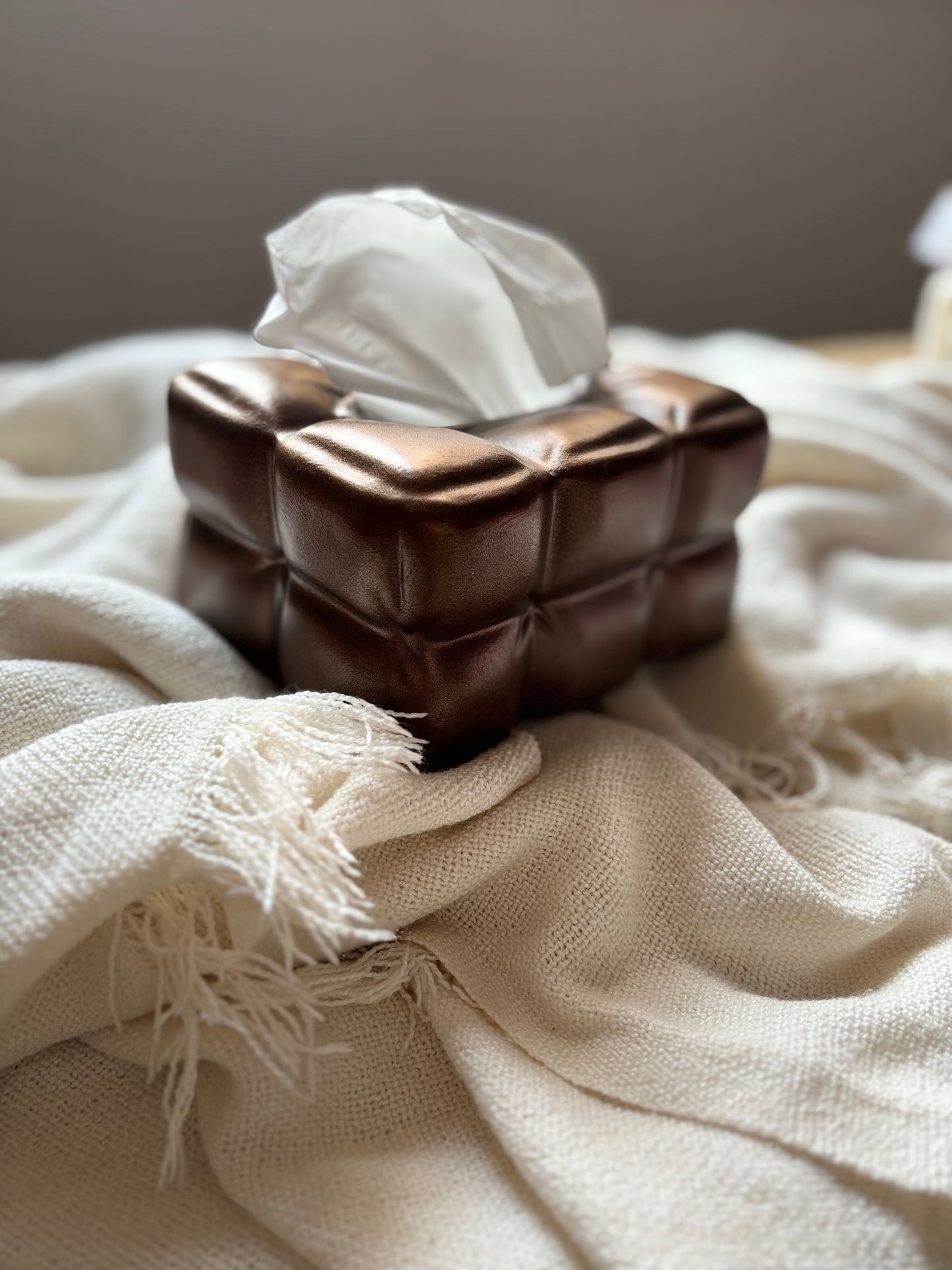 Chocolate tissue box