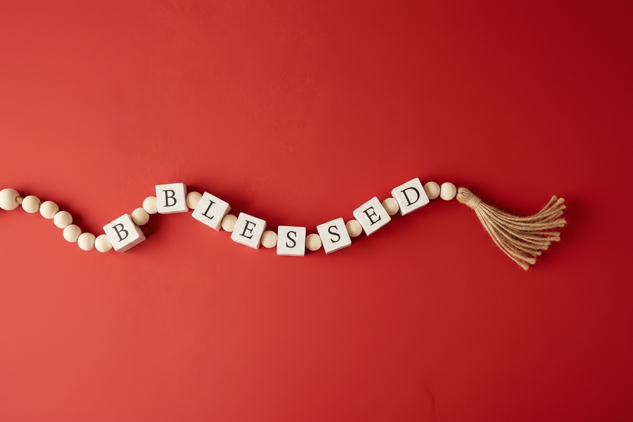 Blessed wooden Rosary