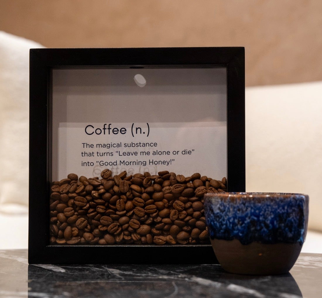 Coffee Emergency Break Glass Box Frame