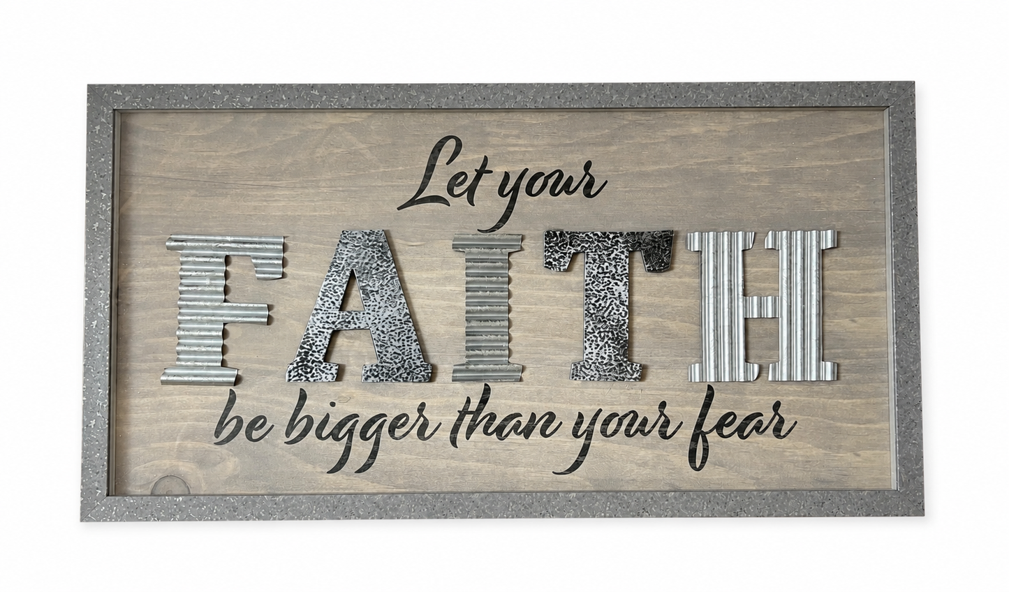 Faith Over Fear — Statement Wall Art