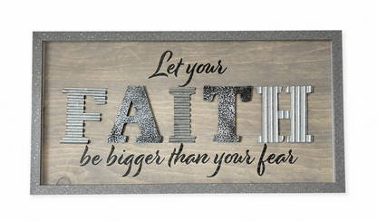 Faith Over Fear — Statement Wall Art