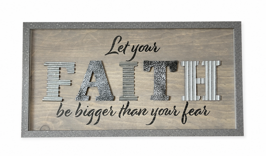 Faith Over Fear — Statement Wall Art