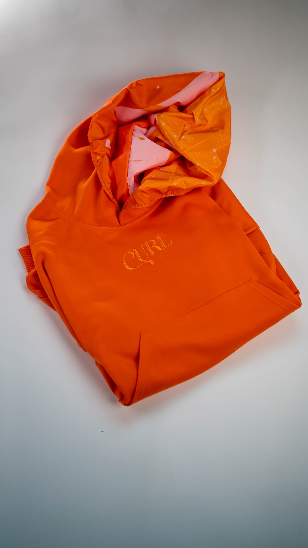 Satin hooded hoodie