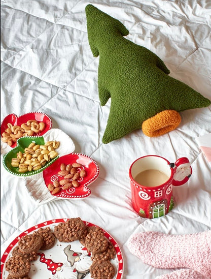 Handmade Cozy Christmas Tree Cushion