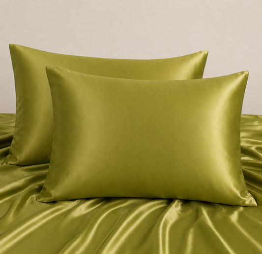 Sage Green Satin Pillowcase