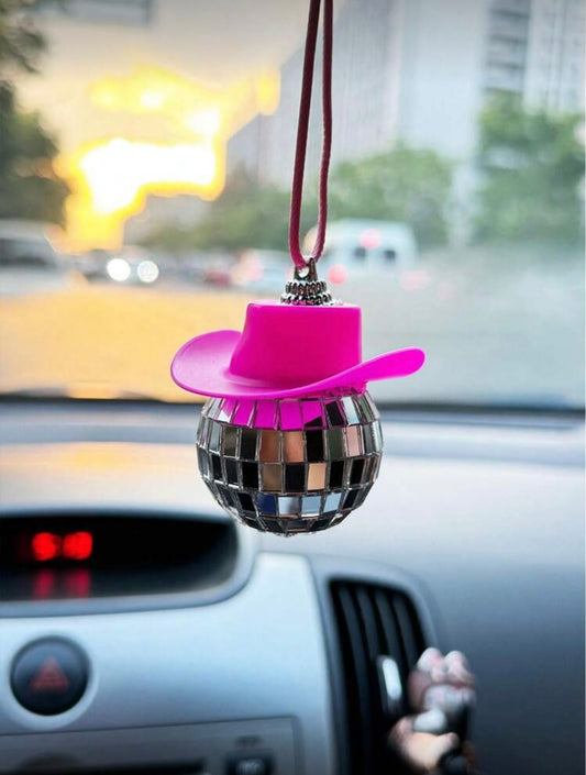 Car mirror disco-ball 🪩