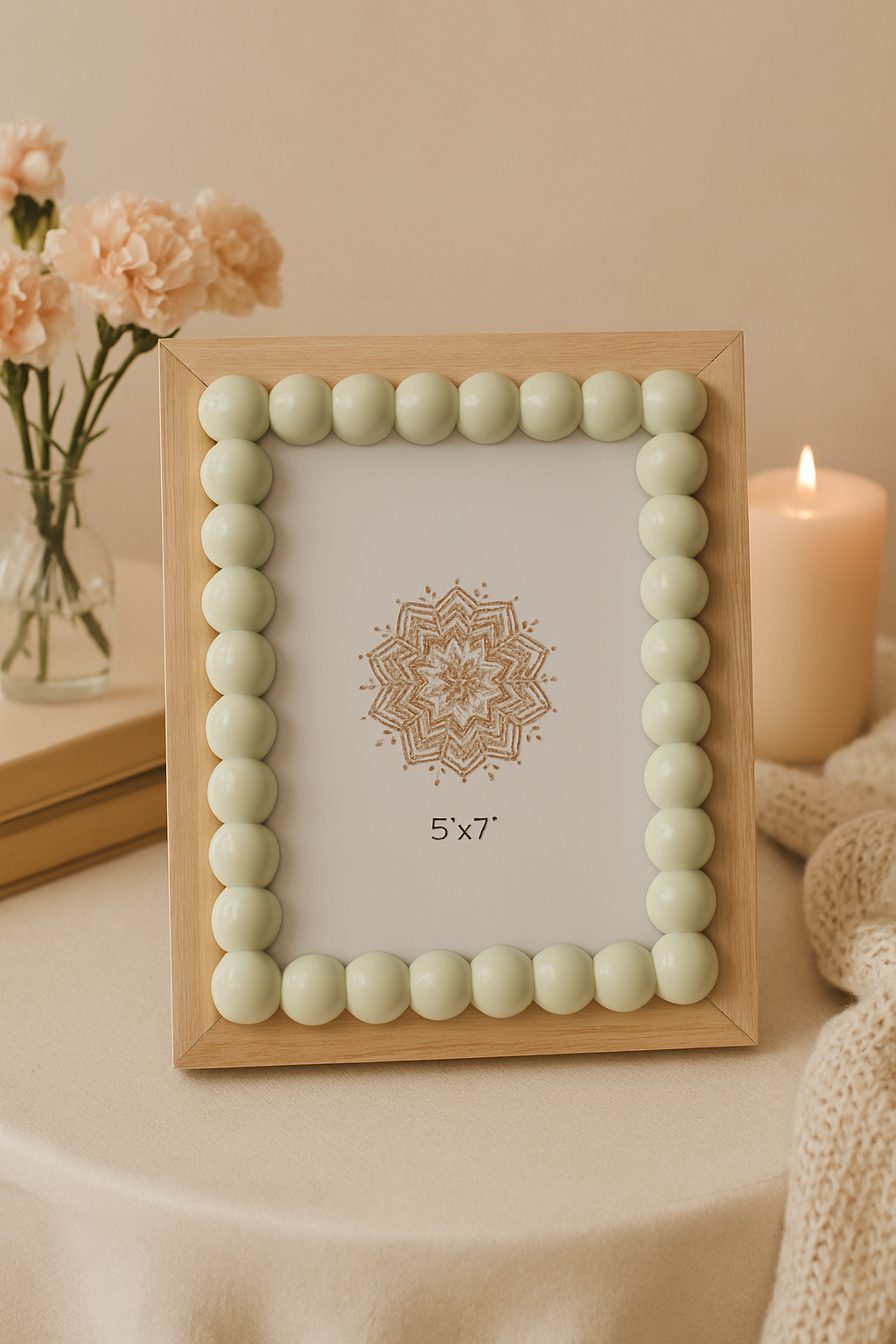 Pearl Dot Wooden Frame