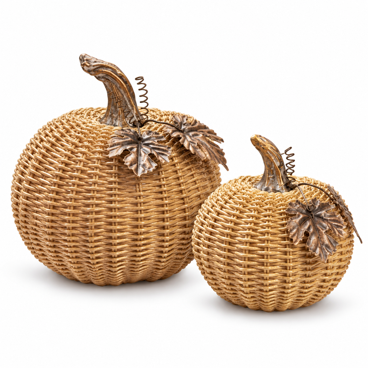 🍂 Woven Harvest Pumpkin Set