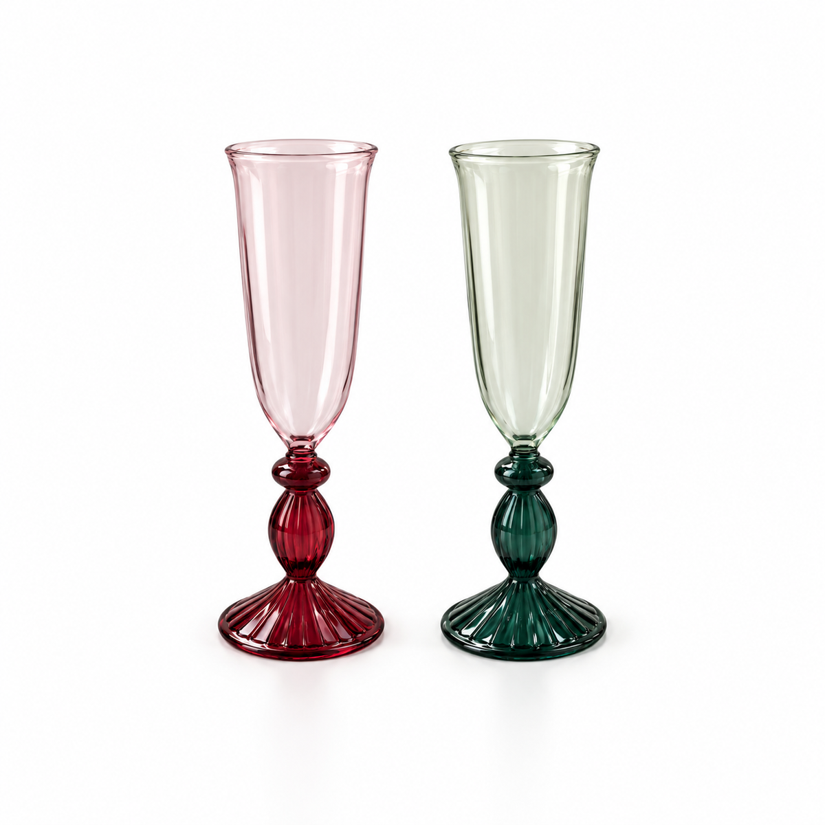 Emerald Sculpted Glass